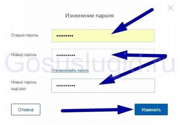 Как изменить пароль на госуслугах на ПК и телефоне, а также изменить код доступа в приложении